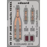   Eduard Accessory P-40B seatbelts STEEL for Airfix 1:48 (49787)