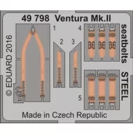   Eduard Accessory Ventura Mk.II seatbelts STEEL f.Revell 1:48 (49798)