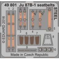 Eduard Ju 87B-1 seatbelts STEEL for Airfix 1:48 (49801)