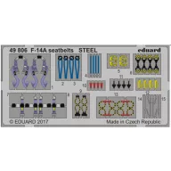   Eduard Accessory F-14A seatbelts STEEL for Tamiya 1:48 (49806)