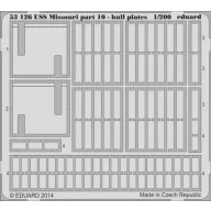  Eduard Accessory USS Missouri part 10-hull plates f. Trum 1:200 (53126)