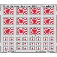 Eduard Accessory IJN ensign flags large STEEL 1:350 (53208)