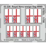   Eduard Accessory Royal Navy ensign flag WWII STEEL 1:700 (53226)