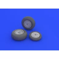 Eduard Accessory Me 262 wheels for Trumpeter 1:32 (632031)