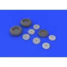 Eduard Accessory Me 262 wheels for Trumpeter 1:32 (632031)