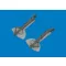 Eduard Accessory Bf 109G undercarriage legs PRINT for Revell 1:32 (632214)