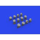 Eduard Accessory WWII German lamp headlights PRINT 1/35 1:35 (635029)