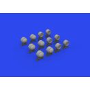 Eduard Accessory WWII German lamp headlights PRINT 1/35 1:35 (635029)