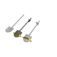 Eduard Accessory WWII German shovels PRINT 1:48 (635050)
