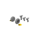 Eduard Accessory F4F-4 w/ late wheels LööKplus ACADEMY 1:48 (644304)
