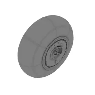   Eduard Accessory Bf 110 C/D main undercarriage wheels 1:48 (648052)