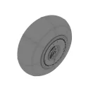 Eduard Accessory Bf 110 C/D main undercarriage wheels 1:48 (648052)