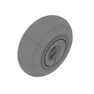   Eduard Accessory Bf 110 C/D main undercarriage wheels 1:48 (648052)