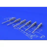 Eduard Accessory Browning M-2 guns (6 pcs.) 1:48 (648075)