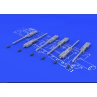 Eduard Accessory Browning M-2 guns (6 pcs.) 1:48 (648075)