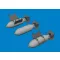 Eduard Accessory P-40 500lb M64 US bombs EDUARD 1:48 (6481079)