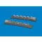 Eduard Accessory P-40 cold weather exhaust stacks rounded PRINT EDUARD 1:48 (6481099)