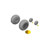   Eduard Accessory P-40N wheels diamond tread EDUARD 1:48 (6481134)