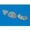 Eduard Accessory P-40K radiators upgrade set PRINT for Eduard 1:48 (6481193)