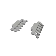   Eduard Accessory Spitfire Mk.IX exhaust stacks rounded PRINT for Airfix 1:48 (6481209)