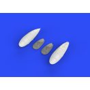 Eduard Accessory Bf 109G external fuel tanks for Eduard Accessory 1:48 (648265)