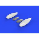 Eduard Accessory Bf 109G external fuel tanks for Eduard Accessory 1:48 (648265)
