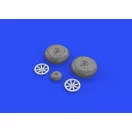 Eduard Accessory P-40B wheels for Airfix 1:48 (648270)