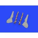 Eduard Accessory Fw 190A-8/R2 undercarriage legs BRONZE for Eduard Accessory 1:48 (648437)