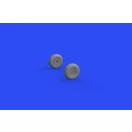 Eduard Accessory Chipmunk T.10 wheels, for AIRFIX 1:48 (648699)