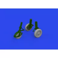   Eduard Accessory J-35 Draken wheels Type 2 HASEGAWA 1:48 (648968)