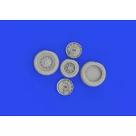   Eduard Accessory J-35 Draken wheels Type 2 HASEGAWA 1:48 (648968)