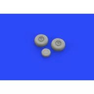 Eduard Accessory B-25 wheels for Airfix 1:72 (672205)