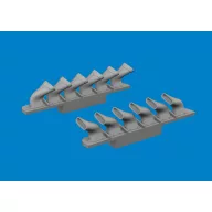   Eduard Accessory Spitfire Mk.V six-stacks exhaust fishtail PRINT TAMIYA 1:72 (672410)