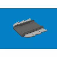   Eduard Accessory Spitfire Mk.I/II/V three-stacks exhaust rounded PRINT for IBG 1:72 (672423)