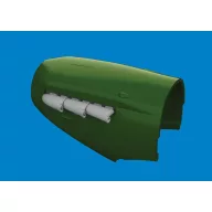   Eduard Accessory Spitfire Mk.I/II/V three-stacks exhaust rounded PRINT for IBG 1:72 (672423)