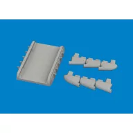   Eduard Accessory Spitfire Mk.I/II/V three-stacks exhaust rounded PRINT for IBG 1:72 (672423)