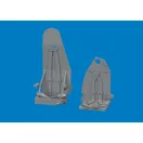 Eduard Accessory Mosquito seats w/ integral belts PRINT for Special Hobby 1:72 (672428)