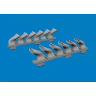   Eduard Accessory Spitfire Mk.V six-stacks exhaust fishtail PRINT for Eduard Accessory 1:72 (672435)