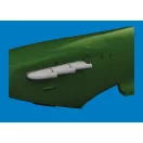 Eduard Accessory Spitfire Mk.V three-stacks exhaust rounded PRINT for Eduard Accessory 1:72 (672441)