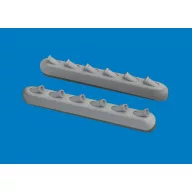   Eduard Accessory P-51D exhaust stacks w/ fairing PRINT for Arma Hobby 1:72 (672444)