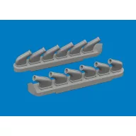   Eduard Accessory P-51D exhaust stacks PRINT for Arma Hobby 1:72 (672445)