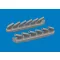 Eduard Accessory P-51D exhaust stacks PRINT for Arma Hobby 1:72 (672445)