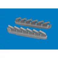   Eduard Accessory P-51D exhaust stacks PRINT for Arma Hobby 1:72 (672445)
