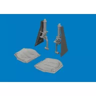   Eduard Accessory P-51D undercarriage legs PRINT for Arma Hobby 1:72 (672446)