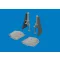 Eduard Accessory P-51D undercarriage legs PRINT for Arma Hobby 1:72 (672446)