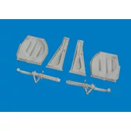   Eduard Accessory P-51D undercarriage legs PRINT for Arma Hobby 1:72 (672446)