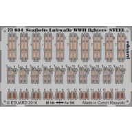   Eduard Accessory Seatbelts Luftwaffe WWII fighters STEEL 1:72 (73034)