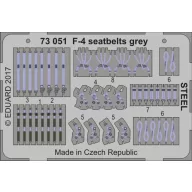 Eduard Accessory F-4 seatbelts grey STEEL 1:72 (73051)