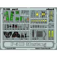 Eduard Accessory P-51D Mustang 1:72 (73206)