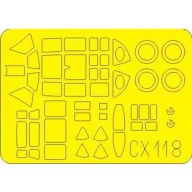 Eduard Accessory J1N Gekko/Irving CX118 1:72 (CX118)
